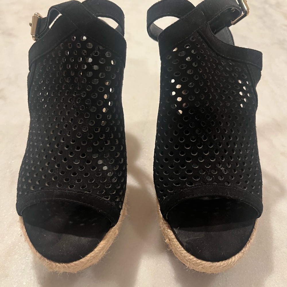 Guess Black Suede espadrille Sandals